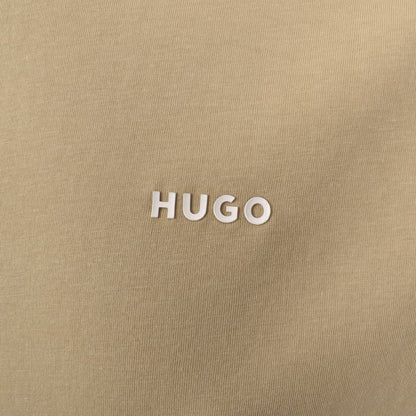 HUGO Dero222 T Shirt Beige