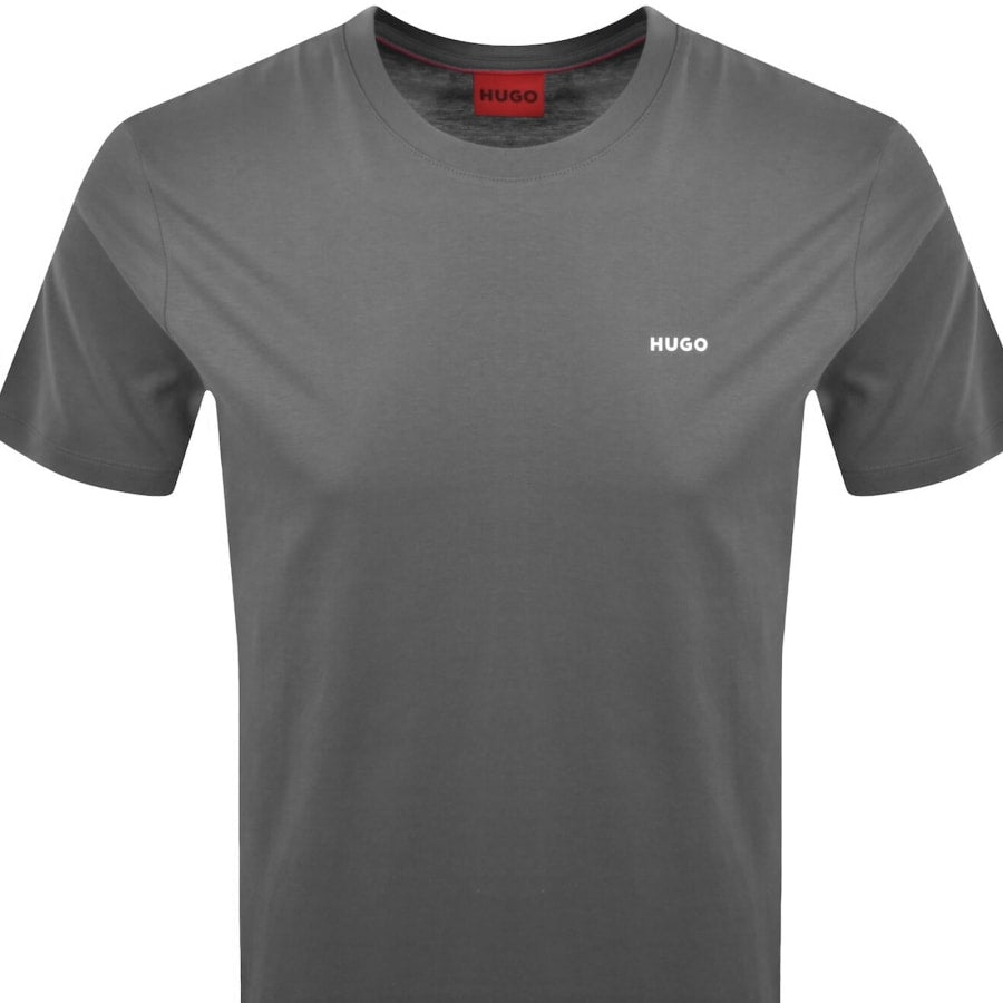 HUGO Dero222 T Shirt Grey