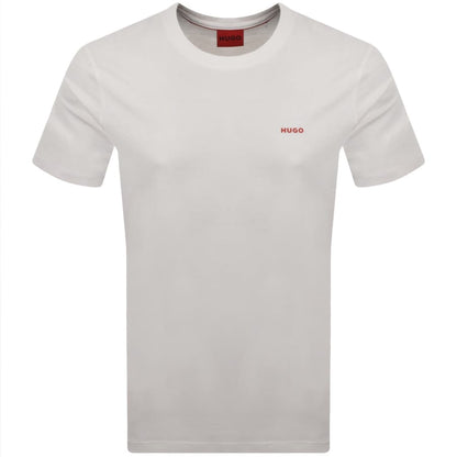 HUGO Dero222 T Shirt Natural White