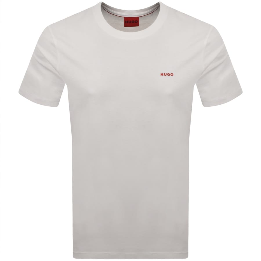 HUGO Dero222 T Shirt Natural White