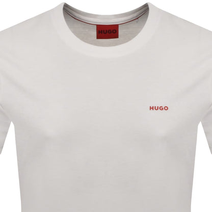 HUGO Dero222 T Shirt Natural White