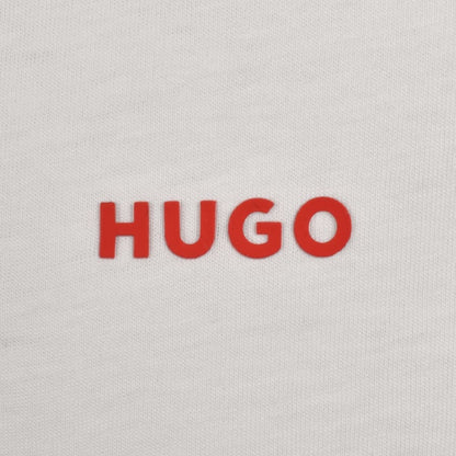 HUGO Dero222 T Shirt Natural White