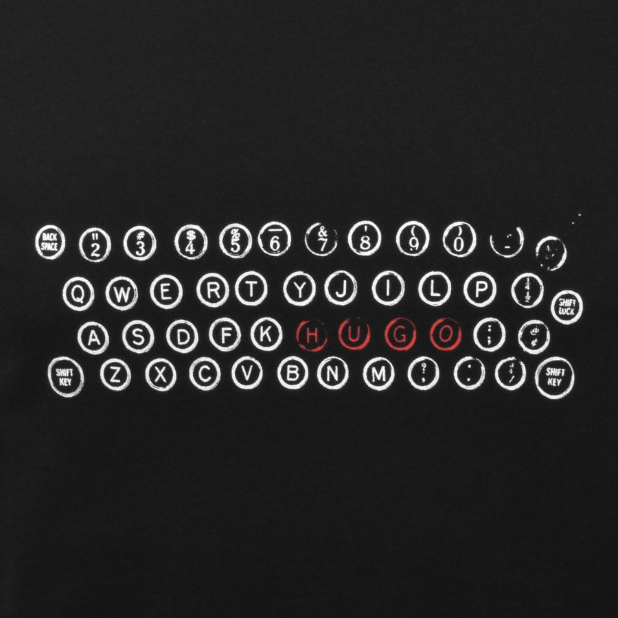 HUGO Deyss T Shirt Black