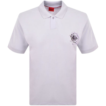 HUGO Dignipolo Polo T Shirt Lilac