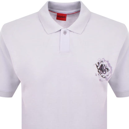 HUGO Dignipolo Polo T Shirt Lilac
