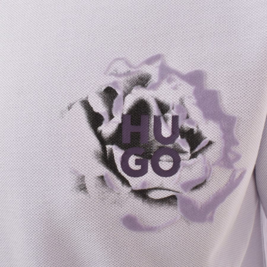 HUGO Dignipolo Polo T Shirt Lilac