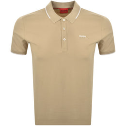 HUGO Dinoso 222 Polo T Shirt Beige