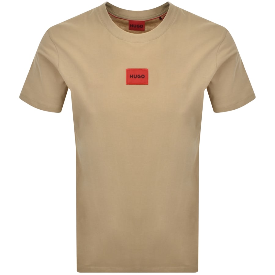 HUGO Diragolino212 T Shirt Beige