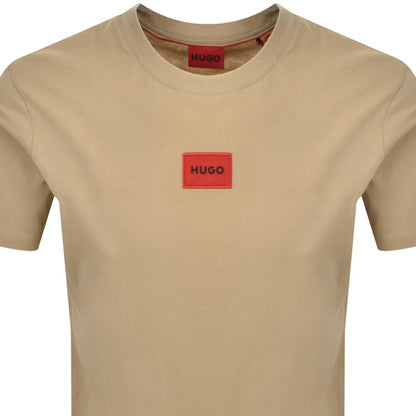 HUGO Diragolino212 T Shirt Beige