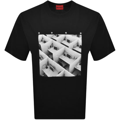 HUGO Dodger T Shirt Black
