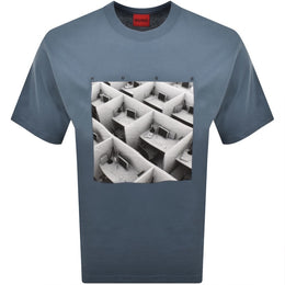 HUGO Dodger T Shirt Blue