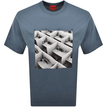 HUGO Dodger T Shirt Blue
