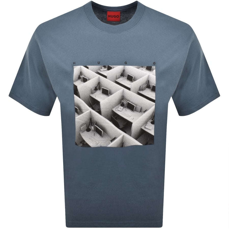 HUGO Dodger T Shirt Blue