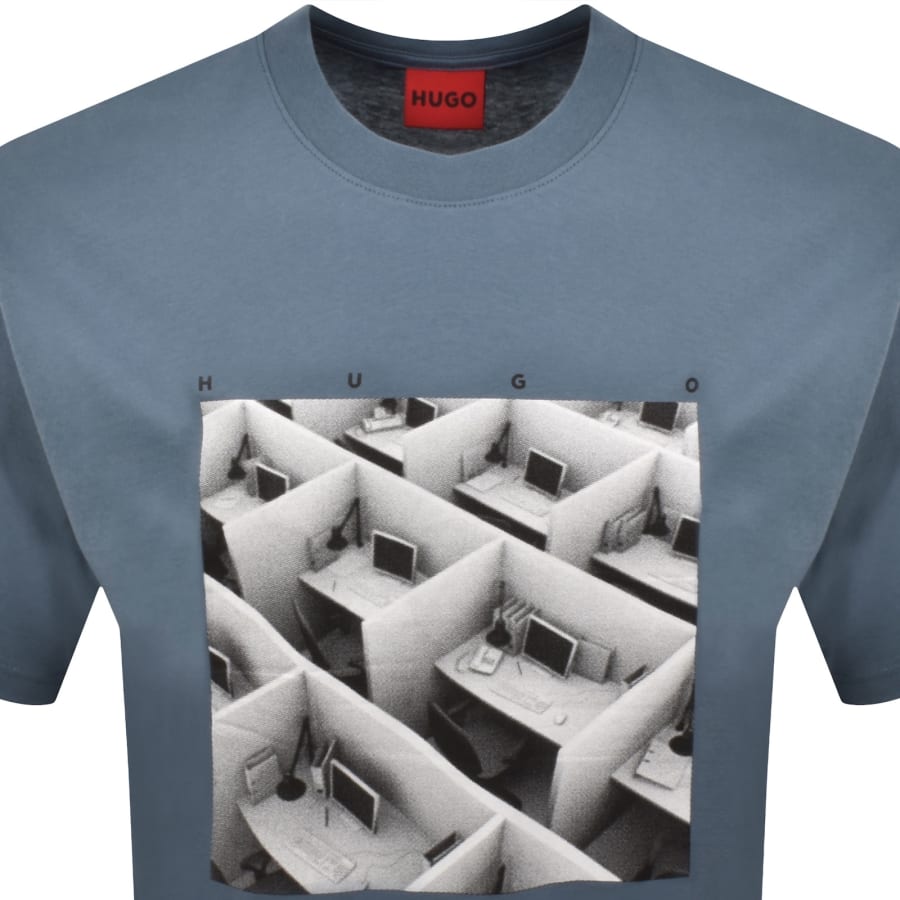 HUGO Dodger T Shirt Blue