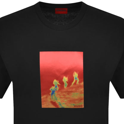 HUGO Doreston Crew Neck T Shirt Black