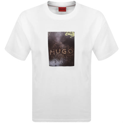 HUGO Doreston Crew Neck T Shirt White