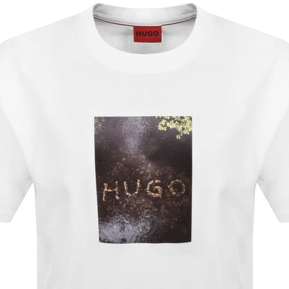 HUGO Doreston Crew Neck T Shirt White