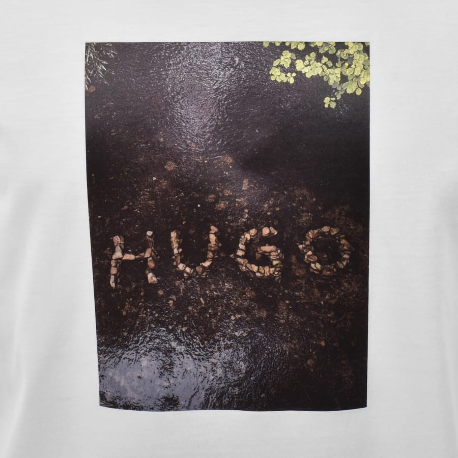 HUGO Doreston Crew Neck T Shirt White