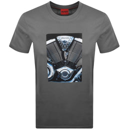 HUGO Dostino T Shirt Grey