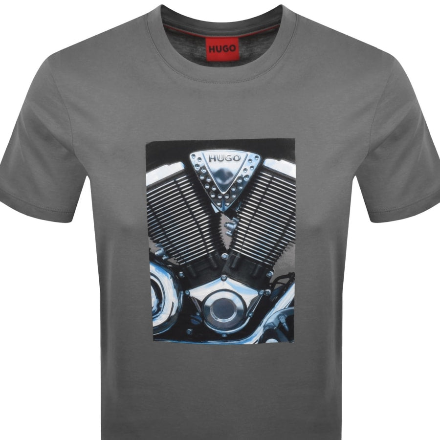 HUGO Dostino T Shirt Grey