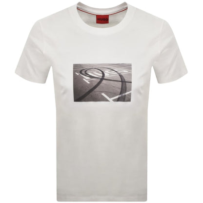 HUGO Dostino T Shirt Off White