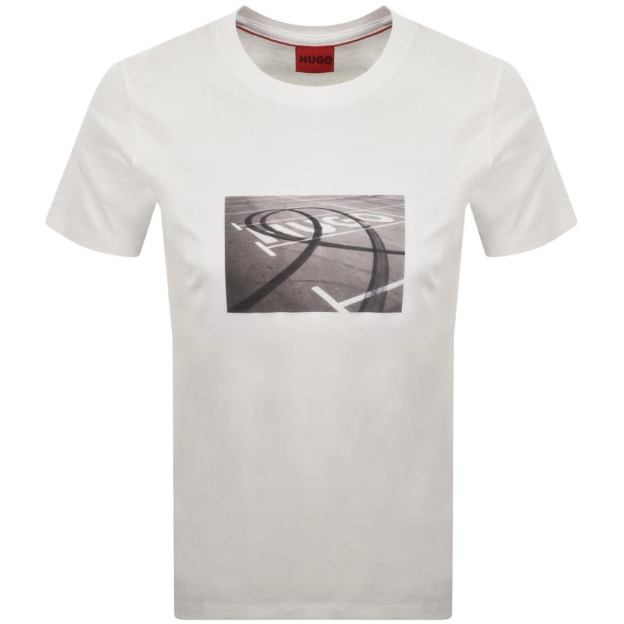 HUGO Dostino T Shirt Off White