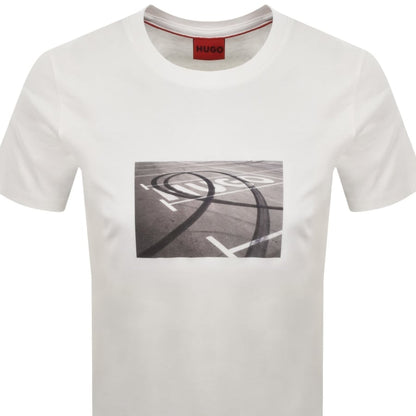 HUGO Dostino T Shirt Off White