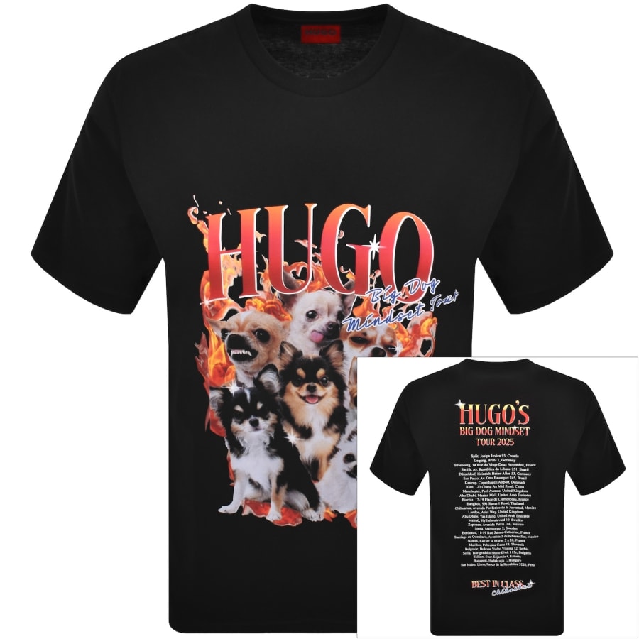 HUGO Dugie T Shirt Black