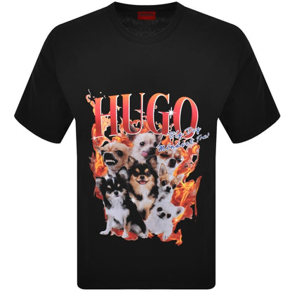 HUGO Dugie T Shirt Black