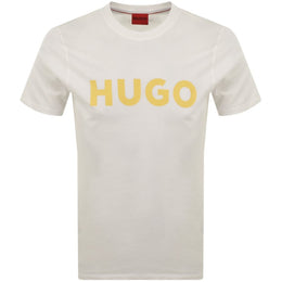 HUGO Dulivio Crew Neck T Shirt White