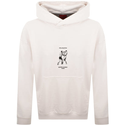 HUGO Duwrestie Hoodie Cream