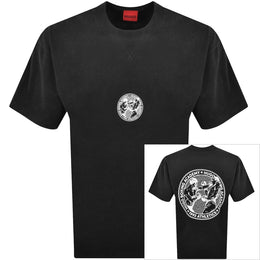 HUGO Dwresto Crew Neck T Shirt Black
