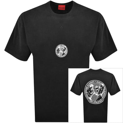 HUGO Dwresto Crew Neck T Shirt Black