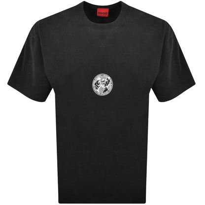 HUGO Dwresto Crew Neck T Shirt Black