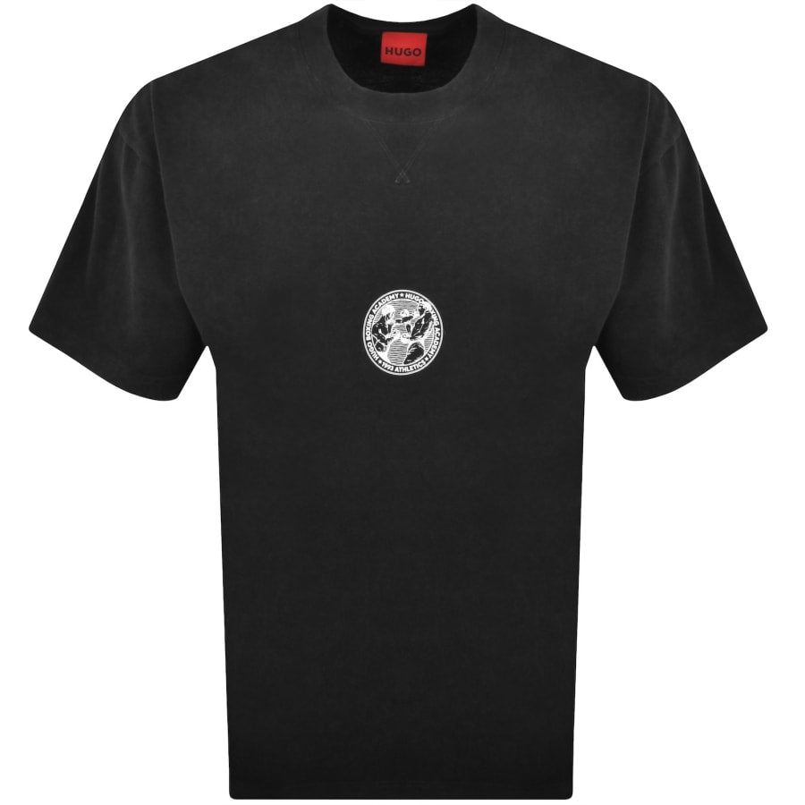 HUGO Dwresto Crew Neck T Shirt Black