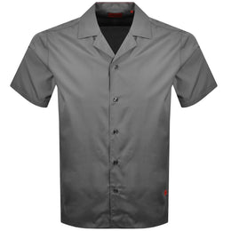 HUGO Ellino Linen Shirt Grey
