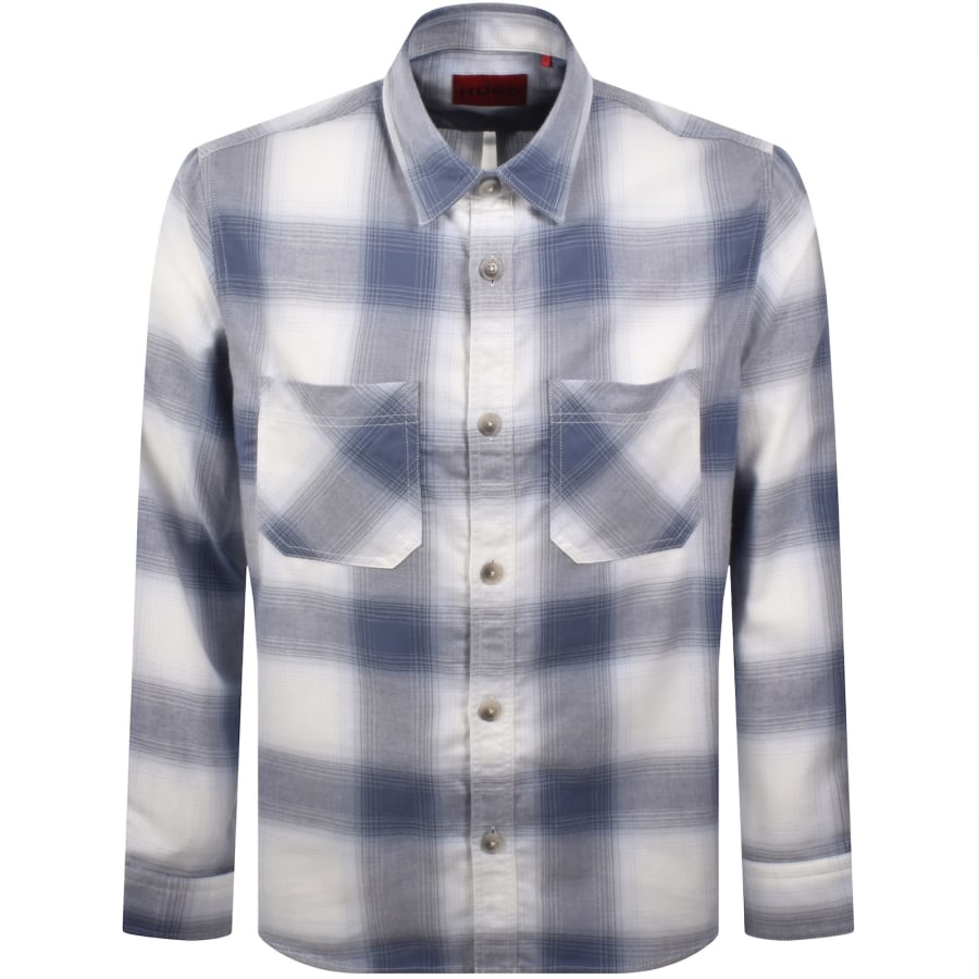 HUGO Erato Long Sleeve Shirt Blue