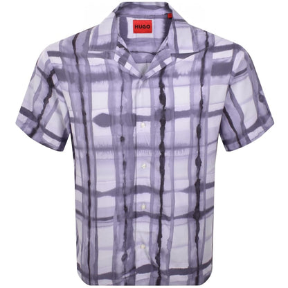 HUGO Espino Short Sleeve Shirt Purple