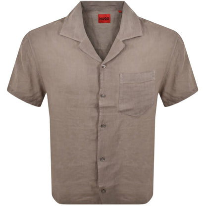 HUGO Exolino Shirt Light Brown