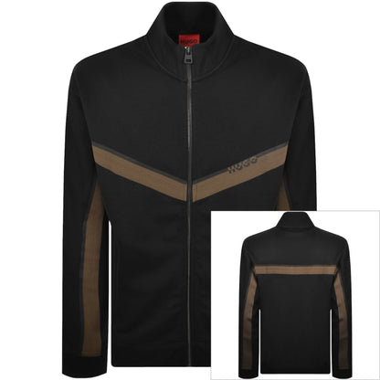 HUGO Full Zip Dingmoor Sweatshirt Black