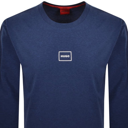HUGO Laze Long Sleeve T Shirt Blue