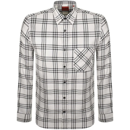 HUGO Long Sleeved Emero Shirt Natural