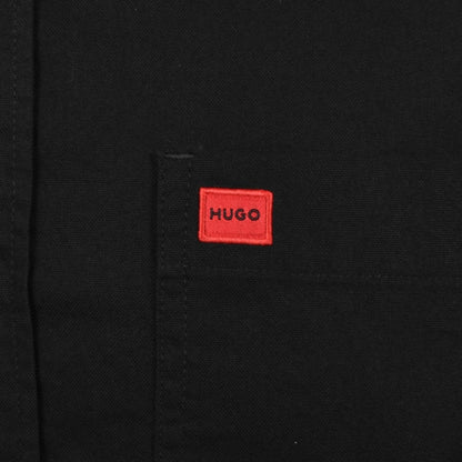 HUGO Long Sleeved Evito Shirt Black