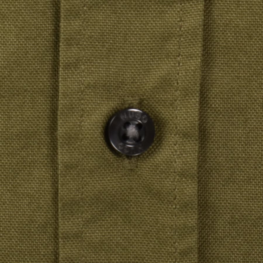 HUGO Long Sleeved Evito Shirt Green