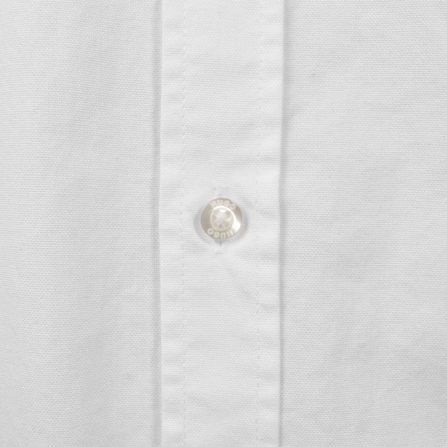 HUGO Long Sleeved Evito Shirt White