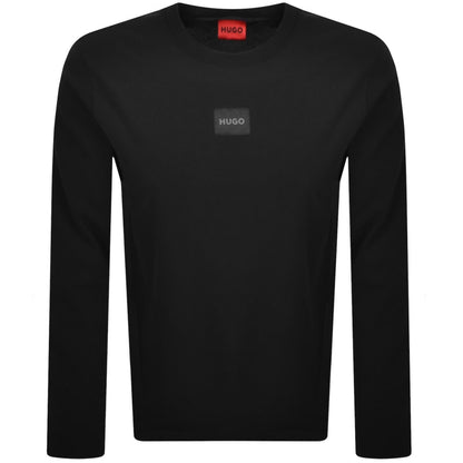 HUGO Mael Long Sleeve T Shirt Black