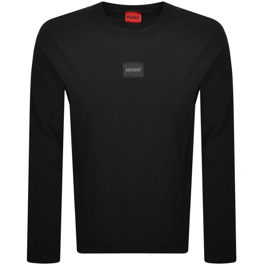 HUGO Mael Long Sleeve T Shirt Black