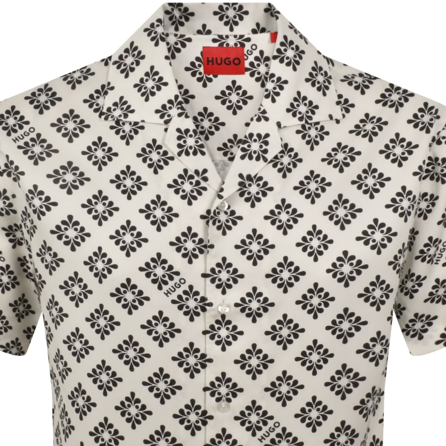 HUGO Oversized Short Sleeve Espino Shirt White