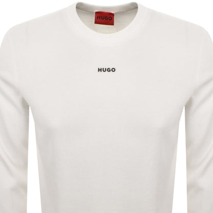 HUGO San Cassius Knit Jumper Cream