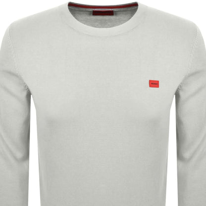 HUGO San Cassius Knit Jumper Cream